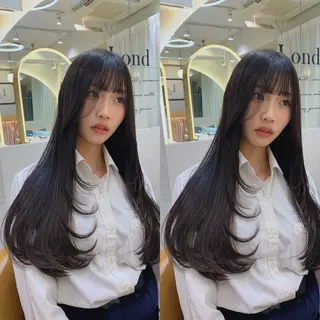 ロング 韓国レイヤー 🧸🤍ちずみのヘアスタイル