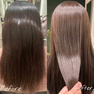 ロング カラー ひなた あゆみのヘアスタイル