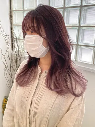 ロング カラー ヘアアレンジ JIEN 🌷 sakuraのヘアスタイル