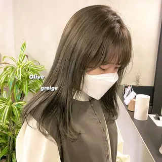 セミロング カラー パーマ ヘアアレンジ メンズ キッズ ネイル マツエク・マツパ EMANON梅田店所属・前川 朋香のヘアスタイル