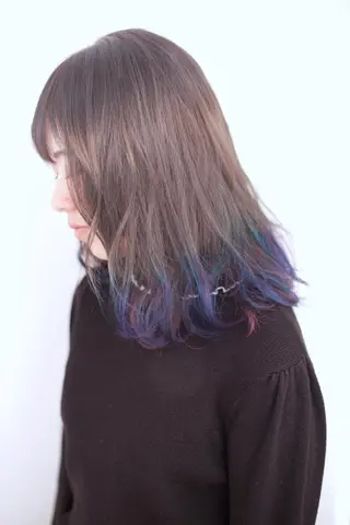 カラー ハイトーン/カラー/ 用賀/稲若健太郎のヘアスタイル