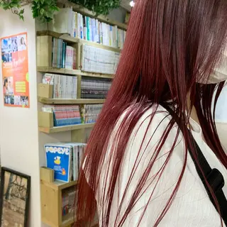 ロング カラー 🌱小顔魅せカット 透明感カラー/泉綺のヘアスタイル