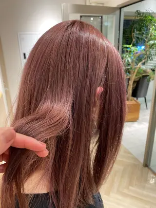 セミロング 🍋暖色カラーヘアア レンジniina🍋のヘアスタイル