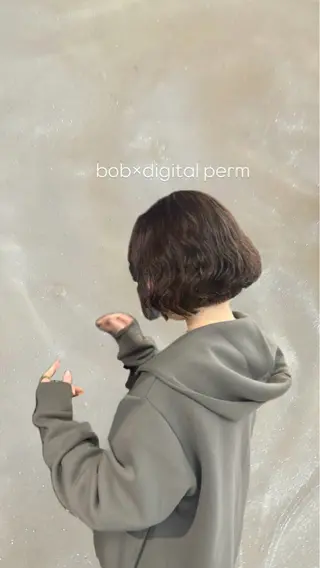 ショート INORI|艶カラ ー|フェイスレイヤーのヘアスタイル