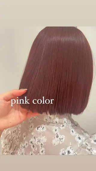 ミディアム ボブパーマ ♡ヨシカワハナコのヘアスタイル