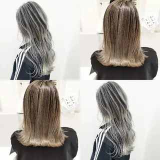 ミディアム カラー レイヤーカット/ ウルフカット/大橋 のヘアスタイル