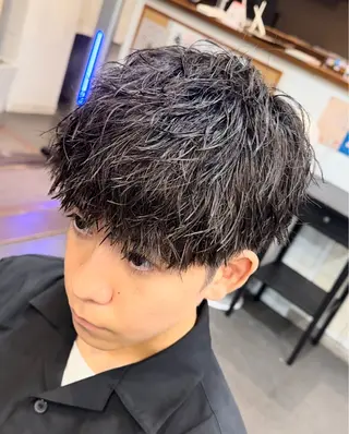 パーマ メンズ 年間2000名担当◎ パーマ職人/仲原佑樹のヘアスタイル