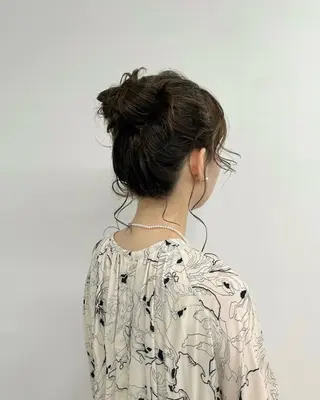 ヘアアレンジ 透明感カラー/ アレンジ/篠崎渚彩のヘアスタイル