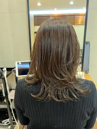 セミロング メンズカット曲がる 縮毛矯正佐々木タクマのヘアスタイル