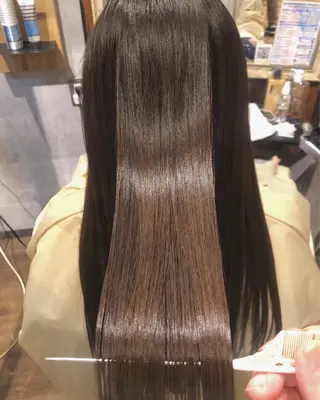 セミロング ai 浅草橋のヘアスタイル