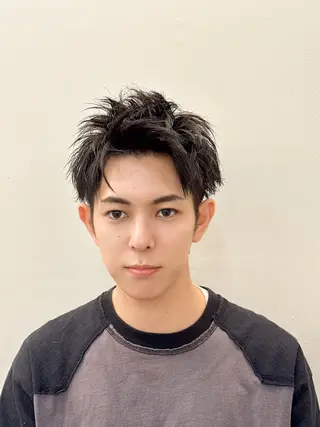 メンズ 藤本渚杜/メンズ パーマ/艶カラーのヘアスタイル