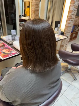 セミロング ⭐️透明感カラー/ パーマ⭐️宮野翔のヘアスタイル