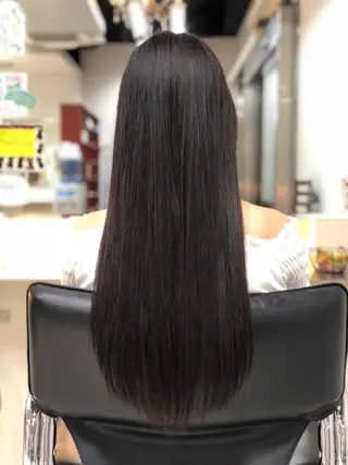 ロング カラー パーマ ヘアアレンジ 髪質改善カラー🎗️ 滝沢純のヘアスタイル