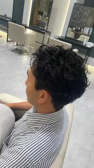 パーマ メンズ パーマモデル募集🌈 森脇帆南のヘアスタイル