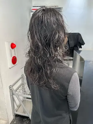 セミロング パーマ 🎀ツヤ髪韓国網紅 ヘアミカ🎀のヘアスタイル