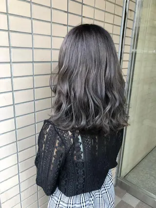 セミロング キノシタ ナオユキのヘアスタイル