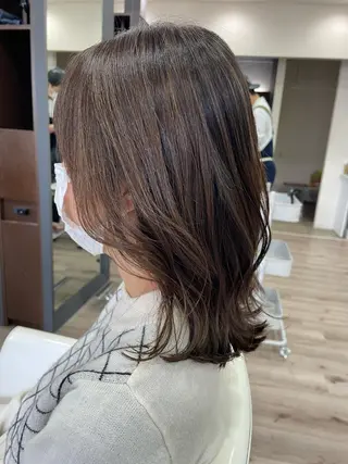 ロング カラー たなか りなのヘアスタイル