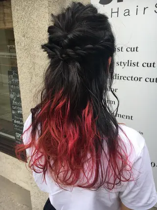 ロング 永井 大希のヘアスタイル