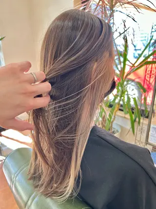 ロング カラー 石井 佑樹のヘアスタイル