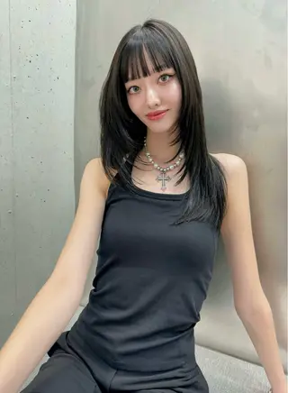 セミロング SOYON nanamiのヘアスタイル