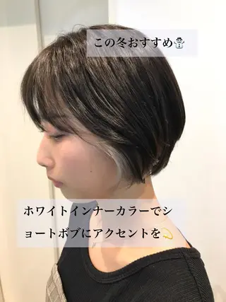 ショート カラー ショートヘア💫 ハイトーン西田拓馬のヘアスタイル