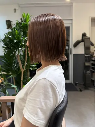 ミディアム カラー こもり なおやのヘアスタイル