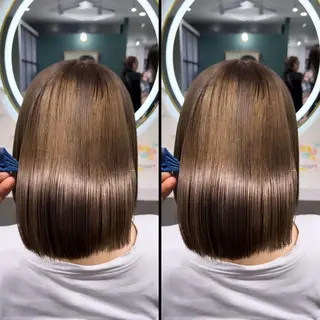 ミディアム カラー ekolu所属・髪質改善・縮毛矯正 特化・ユウシンのヘアスタイル