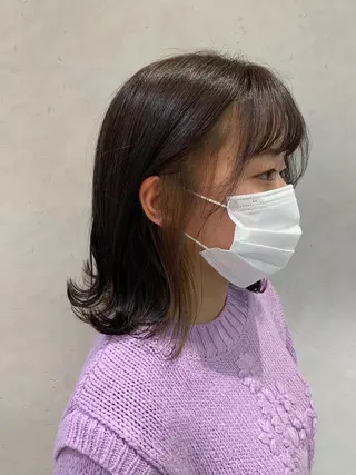 ミディアム カラー ヘアアレンジ ayumi🌈 インナーカラー🌈のヘアスタイル