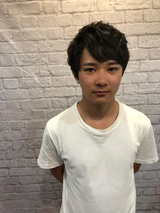 ミディアム 赤坂barber 古澤慶一郎【モテ髪】のヘアスタイル