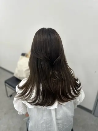 セミロング 💖ベージュ💖 MEARIのヘアスタイル
