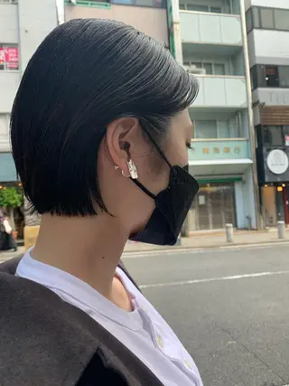 ショート パーマ/ボブ/ レイヤー/豊浦翔太のヘアスタイル