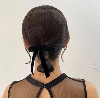 ミディアム ヘアアレンジ 🦋Yui🦋透明感 /艶カラー/髪質改善のヘアスタイル