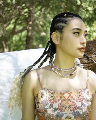 ロング ヘアアレンジ キッズ Lehua   (レフア)所属・MEI/ブレイズ/ コーンロウ/茅ヶ崎のヘアスタイル