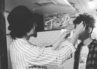 ショート カラー パーマ メンズ 石鳶 勝のヘアスタイル