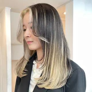 ロング カラー meme原宿所属・ブロンド・ハイトーン /遠藤将太のヘアスタイル