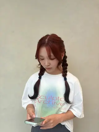 カラー 似合わせレイヤー🪽 グレージュ🪽のあのヘアスタイル