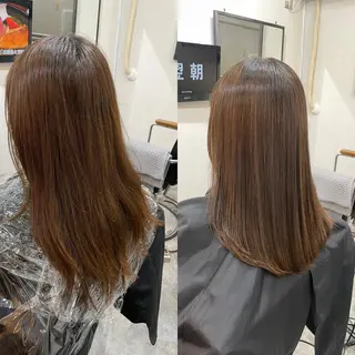 ロング カラー SUN GLOW サングロウ所属・水素トリートメント/ 髪質改善/ナカノメのヘアスタイル