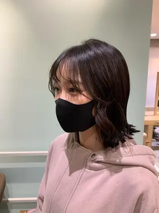 ミディアム 森山 佳小里/カラー /似合わせカットのヘアスタイル