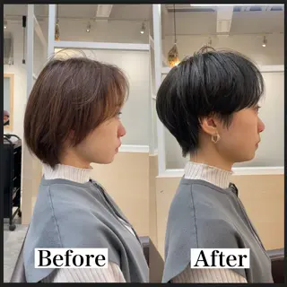 ショート カラー 表参道【髪質改善】 宮嶋勇太のヘアスタイル