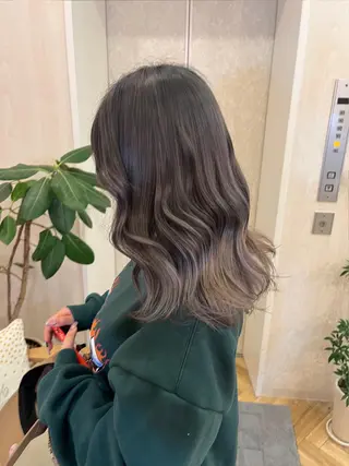 セミロング カラー ヘアアレンジ ブリーチなし/ レイヤー🌿runaのヘアスタイル