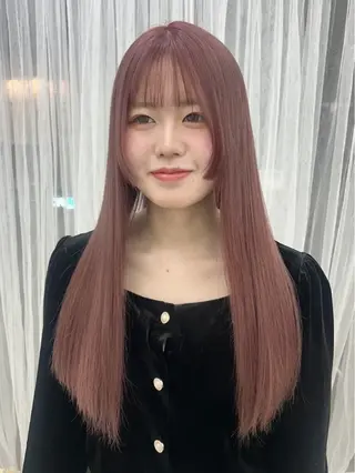 ロング カラー 韓国風カラー✄ カズホのヘアスタイル