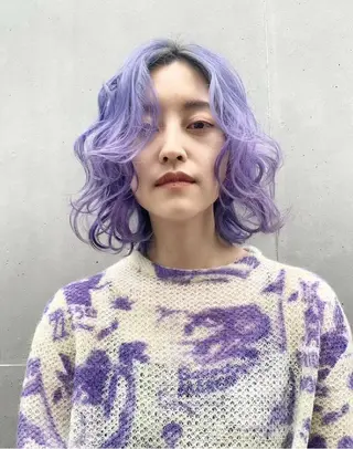 ショート カラー パーマ u hair所属・こばやし ももこのヘアスタイル