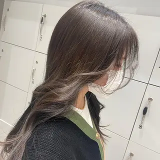 ロング カラー 李 文のヘアスタイル
