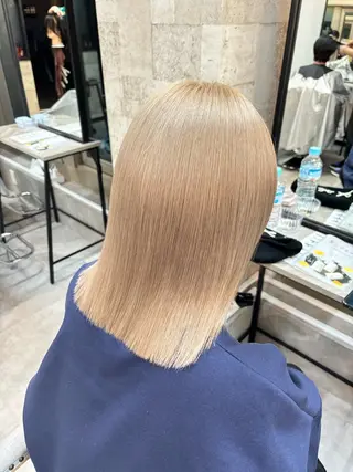 ミディアム ✨️縮毛矯正✨️ 髪質改善✨️カノンのヘアスタイル