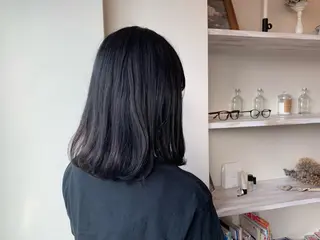 ミディアム カラー ボブウルフ／ボブ Satsuki【名駅のヘアスタイル