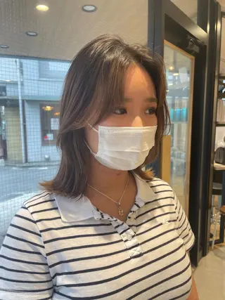 ミディアム カラー/レイヤー/ 髪質改善/PAAQのヘアスタイル