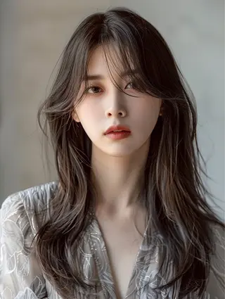 ロング MIO 顔周りレイヤー🌟のヘアスタイル