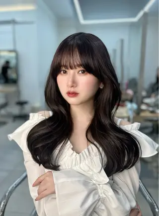 ロング 韓国レイヤー/艶髪/ manami🥣のヘアスタイル