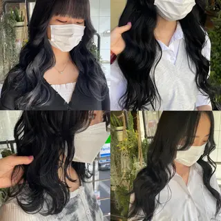 ロング カラー aya/小顔レイヤー /柔らかカラーのヘアスタイル
