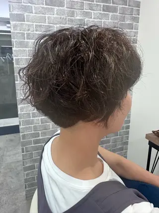 ショート パーマ Noy所属・Noyヨシモト ヒロトのヘアスタイル